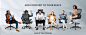 Amazon.com: Office Chair - Ergonomic Desk Chair with Adjustable 2D Headrest & Lumbar Support, Til t& Height Adjustment Home Office Desk Chairs : Home & Kitchen