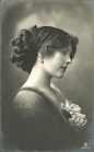 美冠3个世纪的完美侧脸 Lily Elsie(1886-1962) 她的侧面至今无人超越<br/>太美，天仙的光彩