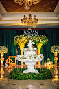 Roman 萝曼婚礼——童话森系婚礼《FAILY TALE》+来自：婚礼时光——关注婚礼的一切，分享最美好的时光。#喷泉花艺设计# #森系婚礼# #花园主题婚礼#
