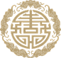 蝙蝠圆框云纹汉字