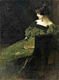 Juliette / The Green Girl (c. 1897-1898)  by John White Alexander