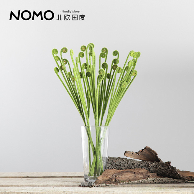 NOMO绿色花园艺系装饰品仿真花材/植绒...