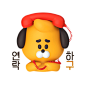 HWANGGOO 3D Emoticon Sticker