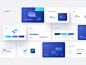 CBrand 2019 logo brand book brand manual blue shadows netguru cards rounded flat simple minimal minimalism design typography vector ui