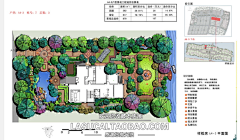 tt5nOX5x采集到庭院景观设计彩平面图