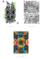 Playing Arts : From the two of clubs to the ace of spades, each card in this deck has been individually designed by one of the 54 selected international artists in their distinct style and technique.