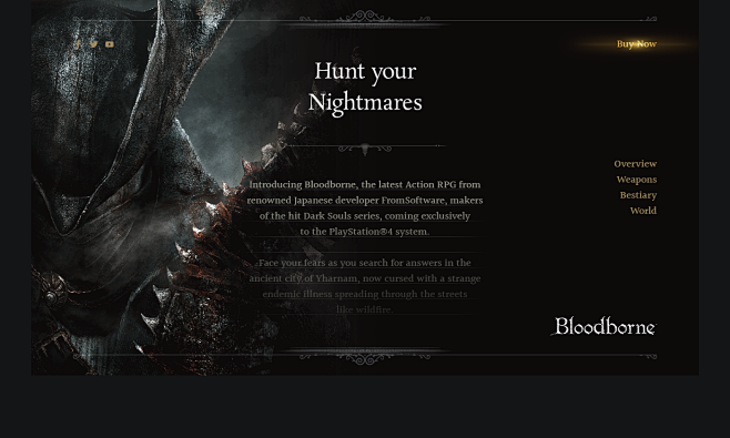 Bloodborne - website...