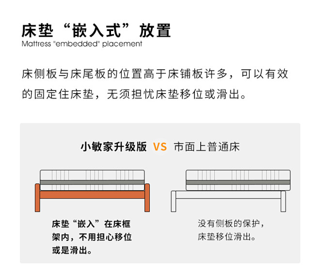 泡沫小敏北欧实木床1.5m简约日式樱桃木...