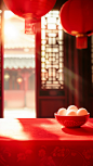 花瓣素材_元宵节AI实景氛围感灯笼汤圆展台背景_194024910