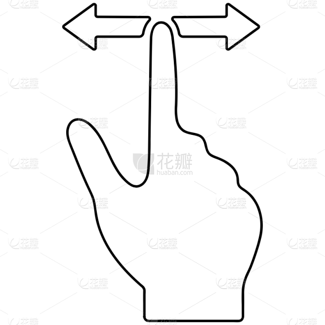 ICON-简约操作手势icon18