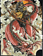 Mindzai Creative | Art Prints | Watercolor : Derek Noble - Death & the Dragon: 