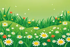 创意春天插画背景图