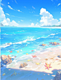 Niji |壁纸系：海浪沙滩️ - 小红书