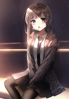 【p站画师】萌妹子总是会吸引我,韩国画师バラ的插画作品 : 今天给