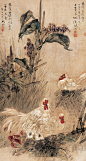 高剑父（1879—1951）是岭南画派的创始人之一。他本名麟，后易作崙，字爵廷，别署老剑，剑庐等，广东番禺人。光绪十八年（1892），高剑父拜于广东著名花鸟画家居廉（1828－1904）门下，开始学习花卉、草虫的画法，奠定传统国画根基。光绪二十五年（1899），再拜同门好友伍德彝为师。伍氏为晚清广州望族，其父伍延鎏亦为画家，所居万松园、镜香池馆、浮碧亭等，富藏历代名家翰墨。高氏从居廉的学习经历使其熟练地掌握了自清初恽南田以来的没骨花卉画法，从伍德彝游则得以遍览伍氏家藏历代名家翰墨，因而画艺猛进。
　　但