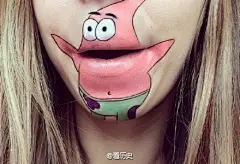 #嘴唇上的动漫世界#英国妹子Laura Jenkinson没事就爱捣鼓一些创意唇妆，用嘴来cos各种卡通人物，看完都快忘了嘴长啥样儿了~（转）