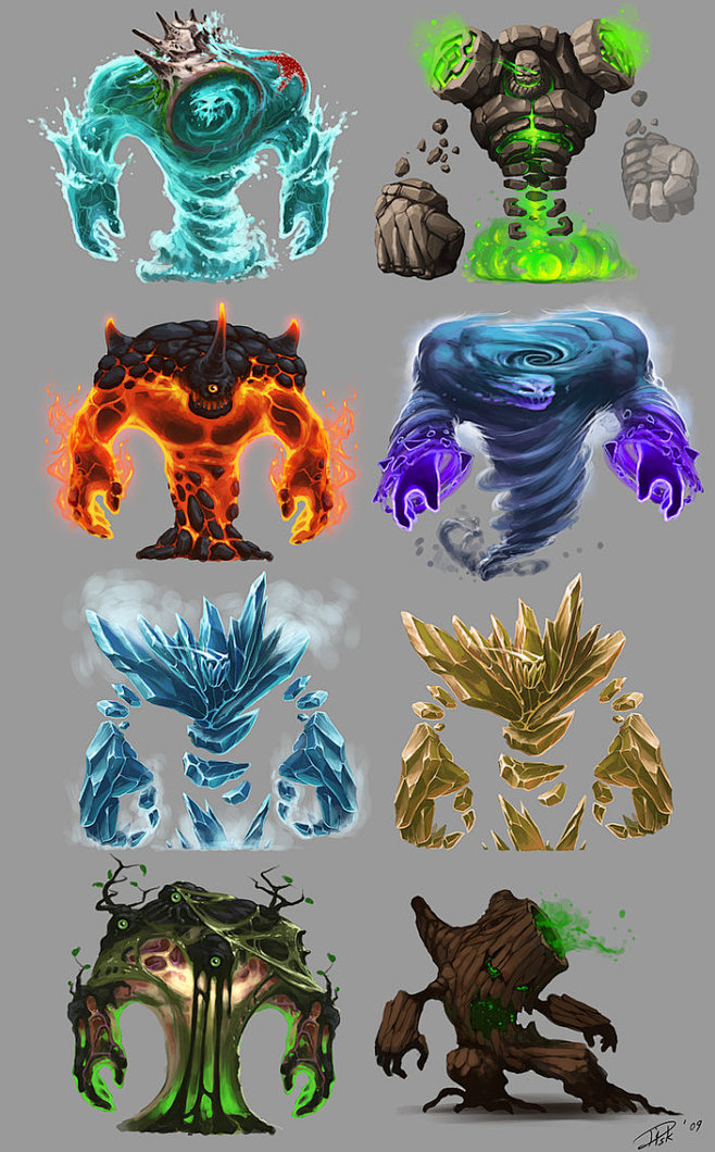 elementals_golems by...