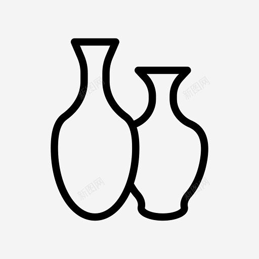 花瓶古董陶瓷 标志 UI图标 设计图片 ...