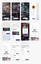酒店app 地图搜索、预订页面ui Restro .xd素材下载 - 豆皮儿