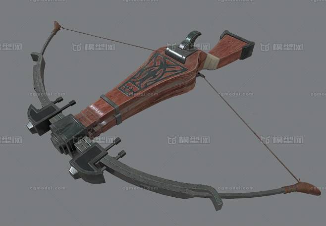 次世代 简模 弓弩 连弩 PBR 古代武器 模型-哺乳模型库-FBX(.fbx)模型下载-cg模型网