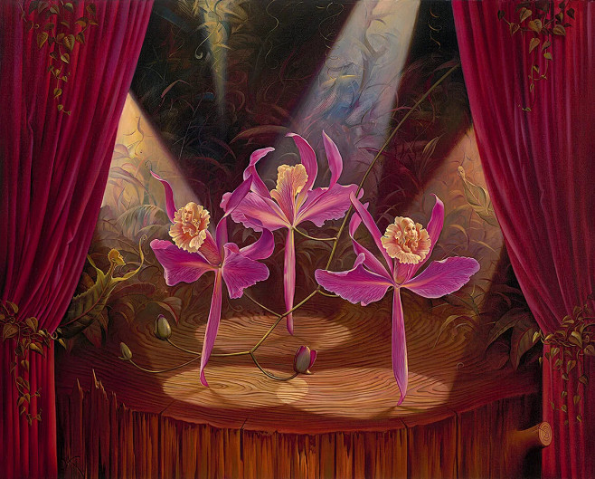 Purple Dancers : Oil...