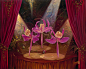 Purple Dancers : Oil on Canvas by Vladimir Kush