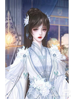 圆饱采集到古风立绘女