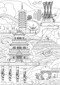 文创类建筑国风插画-古田路9号-品牌创意/版权保护平台