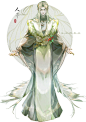 中草药拟人
白芍，人参，黄连
茯苓，灵芝，葛根
古风人物插画。（画师@空口说白头）
#古风插画# ​​​​