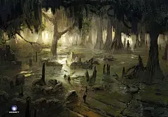 Forest, Ludovic Ribardiere : Early concept I made for the Forest environment in the For Honor  video game.