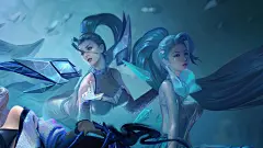 KDA ALL OUT 同人 卡莎 萨勒芬妮4k电脑壁纸