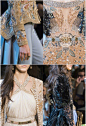 Elie Saab 2017年高定秀场上，精致美到令人颤抖的繁复细节。 ​​​ ​​​​
