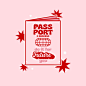 a passport with the words pass port 2 success and future you written in red on it