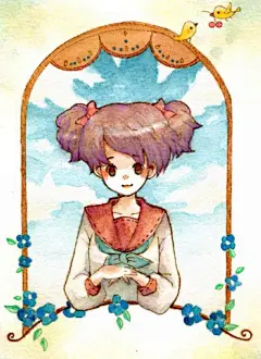 日本插画家めいこ的一组水彩插画欣赏 - 插画图片_插画师_插画壁纸_场景插画_yidodo.net - 意兜兜