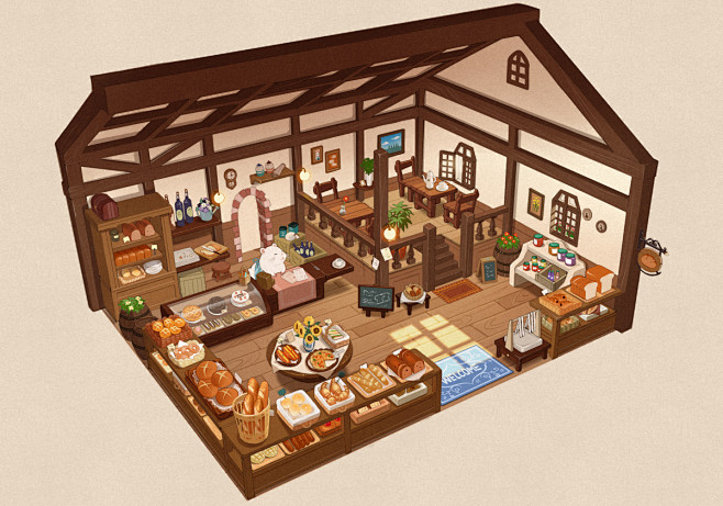 ハムパン屋 - おとうふ - pixiv
