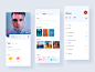 personal homepage social app ui app clean