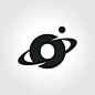 Letter O from Orbit Typography Symbol illustration Stock Vector