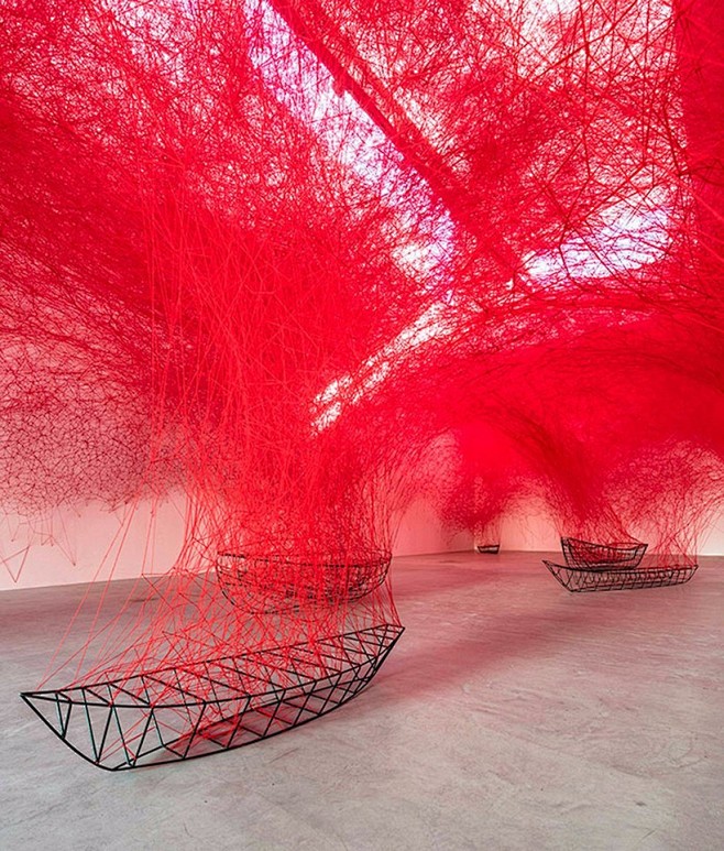 Chiharu Shiota——红色风暴...