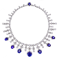 Harry Winston Sapphire & Diamond Fringe Necklace