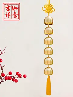 定制纯铜风铃挂件纯铜铃铛风铃挂饰铃铛挂件门铃挂件风铃礼品-淘宝网