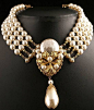 Miriam Haskell Exquisito Faux barroco collar de perlas de 1950.