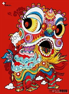 Pumpkid-南小妖舞狮年画