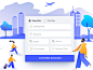 Login Page Exploration for a Travel and Tours Startup web travel app character character concept ui  ux modern app landing color vector illustration ux login screen login form