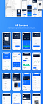 Surge iOS UI Kit - UI Kits : Surge is a Crypto / Wallet iOS app UI Kit consisting of 45 pixel-perfect screens. 

The kit is easy to fully customize to your liking and it leverages of all Sketch and Figma features, including global color and font styles, d