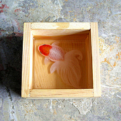 一瓢轩手绘手绘采集到3D立体画鱼 树脂画鱼 树脂金鱼 一瓢轩工作室