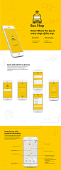 Bus Stop: A redesign of the Here Comes the Bus app on Behance