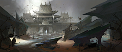 凡先生CG采集到游戏场景原画设计（凡先生CG学员作品）