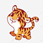 黄色卡通可爱老虎高清素材 动物 卡通 可爱的 小老虎 野生动物 黄色毛发 元素 免抠png 设计图片 免费下载 页面网页 平面电商 创意素材