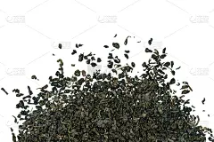 中国珠茶,白色背景,干的,叶子,绿色,分离着色,饮料,农业,茶,茶叶