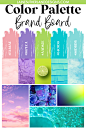 Color Palette Brand Board